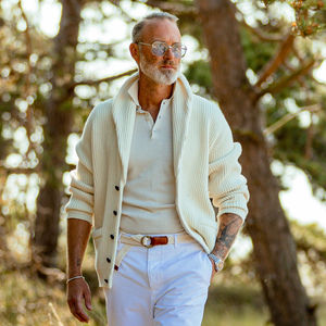 <span class=keywords><strong>Cardigan</strong></span> da <span class=keywords><strong>Uomo</strong></span> Personalizzato OEM Giacca Lunga Autunno Inverno Maglione in Lana Cotone e Cashmere Lavorato a Maglia <span class=keywords><strong>con</strong></span> <span class=keywords><strong>Bottoni</strong></span> - Product Image 3