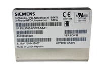 6SL3000-0DE25-5AA1 Reactor de línea trifásico HFD para red eléctrica 55kW - Original, Nuevo