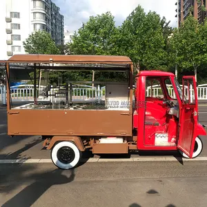 Street Food Winkelwagen Ijs Elektrische Voedsel Winkelwagen Driewieler Candy Cookies Elektrische Food Truck Hot Dog Stand Tuk Tuk Voor koop