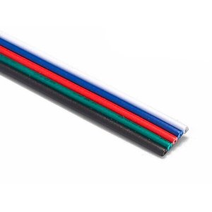 100 metri cavo cavo elettrico piatto Penta-Pole 5x0,25 mmq prolunga per striscia LED RGBW-materiali elettrici/ - Product Image 1