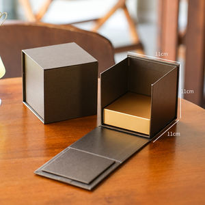 Coffret cadeau de parfum en carton <span class=keywords><strong>cube</strong></span> carré de luxe personnalisé de 4 pouces Lamination mate haut de gamme pour bougie et parfum - Product Image 5