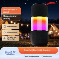 BT2676, Speaker Nirkabel Portabel dengan RGB, Speaker Luar Ruangan BT V6.0, TWS, Mendukung Kartu TF, Panggilan Bebas Genggam untuk Rumah dan Luar Ruangan