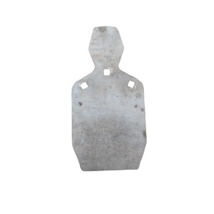 Hililand Cible métallique 4pcs Cible de Tir Stand d'Entraînement de