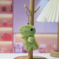 Porte-clés en peluche Dinosaure Mignon Kawaii, Breloque de sac, Chaîne à billes, Doux et Adorable, Vente en gros, Personnalisé OEM ODM