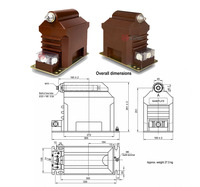 Les dispositifs de mesure et de protection utilisent un transformateur de tension monophasé de classe 12 kV JDZX10-10R pour les applications en systèmes moyenne tension.