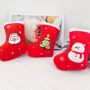 Jouets à mâcher pour animaux de compagnie en forme de botte de Noël Mouvement interactif Peluche Elk Renne Husky Chiens pour chiens de compagnie - Product Image 6