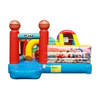 Château gonflable commercial, combinaison toboggan et trampoline gonflable