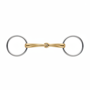 Bocado de acero inoxidable transpirable de primera calidad, el más valorado, en oferta, con anillo corto y arnés de oreja para carreras de caballos, tipo Tom Thumb - Product Image 1