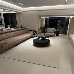 Thảm trải sàn len pha màu trơn, chất lượng cao, bán chạy, không trơn trượt, kiểu dáng hiện đại đơn giản, thích hợp cho phòng khách và phòng ngủ - Product Image 3