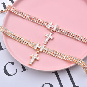 Ashion-<span class=keywords><strong>collar</strong></span> de perro personalizado con diamantes ostentosos, pulsera para el propietario, venta al por mayor - Product Image 6