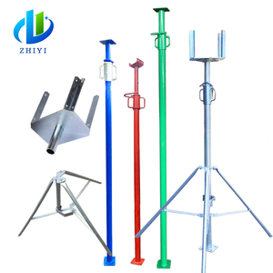 Có thể điều chỉnh + thép + Prop điều chỉnh ván khuôn xây dựng giàn giáo Heavy Duty Hỗ trợ/shoring thép Tripod Prop tay áo với NUT - Product Image 1