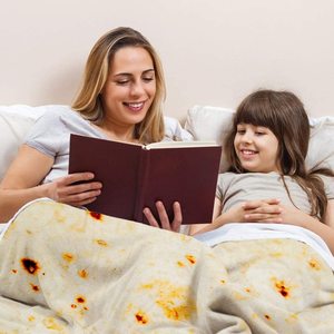 Manta de Franela Divertida para Niños al por Mayor, Diseño de <span class=keywords><strong>Pizza</strong></span> de Doble Cara, Moderna, 100% Poliéster, Tejida, Patrón Sólido, Portátil para Invierno - Product Image 4
