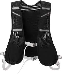 Men's Lightweight Sports Vest Bag Outdoor Mobile Phone <b>Storage</b> Chest Bag Sports Hydration Phone Holder Vest for Hiking - Product Image 3