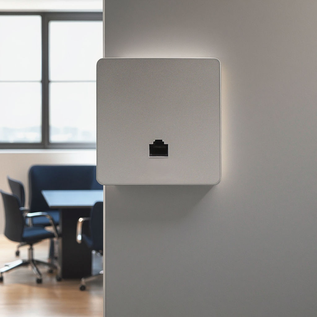 AX3000 WiFi 6 Wall Plate Access Point Dual Band 3000Mbps Wall Wireless AP Standard PoE Powered Seamless Roaming for Hotel