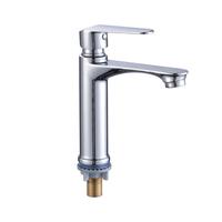Robinet de lavabo de luxe en alliage de zinc, monocommande, à poser sur le comptoir, mitigeur de salle de bain, robinet d'eau froide simple