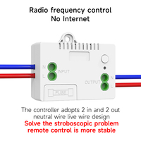 Le plus récent RF433Mhz interrupteurs à bascule sans fil 1/2 voies interrupteur à bouton-poussoir étanche interrupteur de lumière auto-alimenté