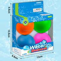Ballons d'eau réutilisables en silicone de 6,5 cm, remplissage rapide, auto-scellants, bombes à eau pour piscine, plage, jeux d'eau d'été pour enfants