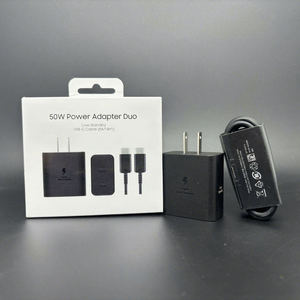 ชุดอุปกรณ์ชาร์จโทรศัพท์มือถือแบบเร็วมาตรฐาน EU 50W พร้อมพอร์ต Type-C PD50W และสายชาร์จ 2 เส้น - Product Image 3