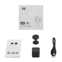 Mini Cámara IP Inalámbrica HD 1080P con Sensor CMOS, WiFi, Seguridad, Vigilancia, Visión Nocturna, Batería Integrada, Monitor Inteligente para el Hogar y Deportes
