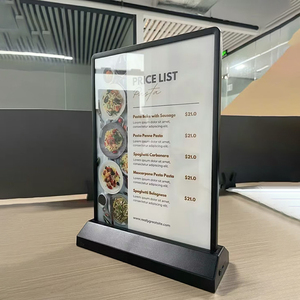 A4 A5 tùy chỉnh bảng đứng có thể sạc lại nhà hàng Bảng <span class=keywords><strong>menu</strong></span> quảng cáo dẫn hộp Đèn Bảng lật đôi <span class=keywords><strong>menu</strong></span> bên cho cửa hàng thanh - Product Image 4