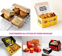 Boîte à lunch jetable de qualité alimentaire personnalisée pour plats à emporter, emballages pour pizzas chaudes, plateau de plats chinois à emporter, boîte pour frites et poulet rôti