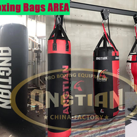 Sac de frappe mural en cuir pour entraînement de boxe, kickboxing et MMA, lourd et vide