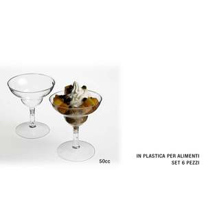KRYSTAL PARTY Bicchieri Monouso Trasparenti Mini da 50CC Confezione da 6 Bicchieri in Plastica - Product Image 1