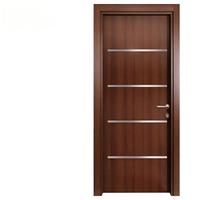 Porte coupe-feu moderne en bois massif 30/90 min pour hôtel avec œil de porte