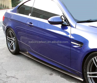Exot kit bodi ekstensi rok samping serat karbon, kit bodi ekstensi untuk BMW E90 E92 E93 M3 2008-2013