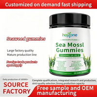 Gummies véganes personnalisées OEM 16-en-1 à base de mousse de mer, huile de nigelle et Ashwagandha pour le soutien de la thyroïde, de l'immunité et de la beauté de la peau
