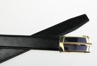 Ceinture en cuir de vachette italien de luxe pour hommes Design élégant ceinture de robe de qualité supérieure pour tenue d'affaires Style de mode en cuir véritable