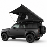 Tente de toit rigide triangulaire personnalisée de haute qualité, tente coquille légère pour SUV et tout-terrain