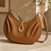 Sac Hobo pour femmes, sac à bandoulière sous le bras, sac à main vintage en forme de croissant, sac souple, sac à la mode pour femmes pour un usage quotidien et les voyages