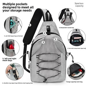 Sac de raquette de pickleball grande capacité, respirant, imperméable, durable, tendance, personnalisé, pour l'entraînement sportif en extérieur, sac à dos messager - Product Image 4