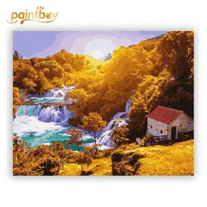 Belle peinture à l'huile par numéros Décoration d'hôtel kit de peinture en gros - Product Image 1