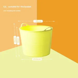 Cesta de Plástico Grande y Creativa para Almacenamiento de Juguetes, Cubo de Baño para Bebé u Otras Necesidades de Almacenamiento Doméstico, Organizador Banheiro - Product Image 6