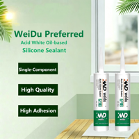 Scellant silicone acétique haute élasticité, silicone GP transparent avec protection antifongique