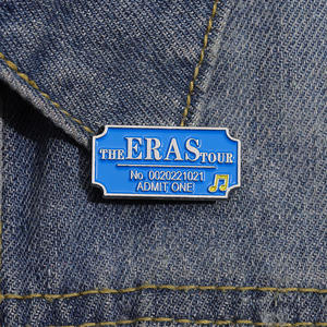 Era Tour Concert Badge Broche Imprimé Personnalisé Thème Fée Métal Artisanat Européen Américain Musique Record Pin pour Accessoire de Vêtements - Product Image 2