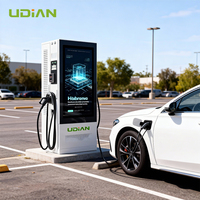 Écran publicitaire numérique 55 pouces 2500 Nits avec chargeur DC EV, CMS Cloud Push pour smartphone et port USB