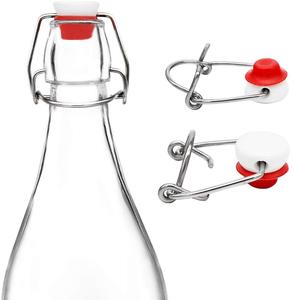 Bouteille en verre de 1 litre avec bouchon à bascule 33 OZ pour boissons 1000 ml avec bouchon pivotant utilisée en cuisine pour le kombucha - Product Image 6