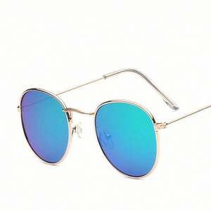 Gafas de Sol Redondas Vintage de Metal, Pequeñas y Ovaladas, para Hombre y Mujer, Protección UV400, Modernas y Económicas, Venta al Por Mayor - Product Image 5