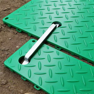 Tapis de protection du sol en HDPE résistant à l'usure, <span class=keywords><strong>panneaux</strong></span> routiers temporaires en plastique - Product Image 3