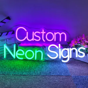Pengiriman cepat lampu malam dekorasi pernikahan Led tanda Neon elektronik untuk pesta ulang tahun pernikahan