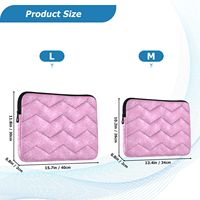 Sac à ordinateur portable personnalisé en tissu matelassé, motif fleur rose Hawaï, mallette de protection antichoc, sacoche pour ordinateur portable