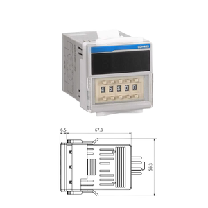 Hiển thị kỹ thuật số thời gian trễ Relay cdh48s 2zt 2ST 2z đa chức năng hẹn giờ 12V 24V DC 100-240V AC - Product Image 3