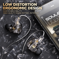 Écouteurs intra-auriculaires QKZ URUS PRO Bass avec transducteur acoustique de 11 mm, interface 3,5 mm, dispositif d'écoute HiFi, conducteur OFC, stock en gros