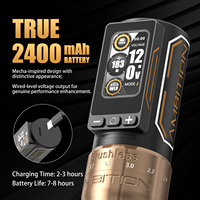 Ambition Ninja Max 280 Moteur sans balais 2.4-4.5mm Course réglable Stylo de machine à tatouer sans fil professionnel avec poignée 54/34mm