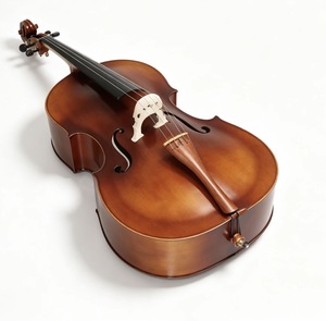 <span class=keywords><strong>Contrebasse</strong></span> Huasheng <span class=keywords><strong>4</strong></span>/<span class=keywords><strong>4</strong></span> en bois de tilleul, haute qualité, vente en gros - Product Image 3