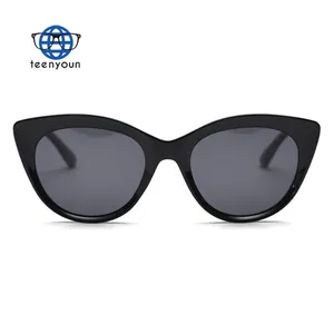 Teenyoun קלאסי אישיות Oculos מסגרת מלאה משקפי שמש 2023 חדש Tr90 מותאם אישית לוגו חתול עין יוניסקס