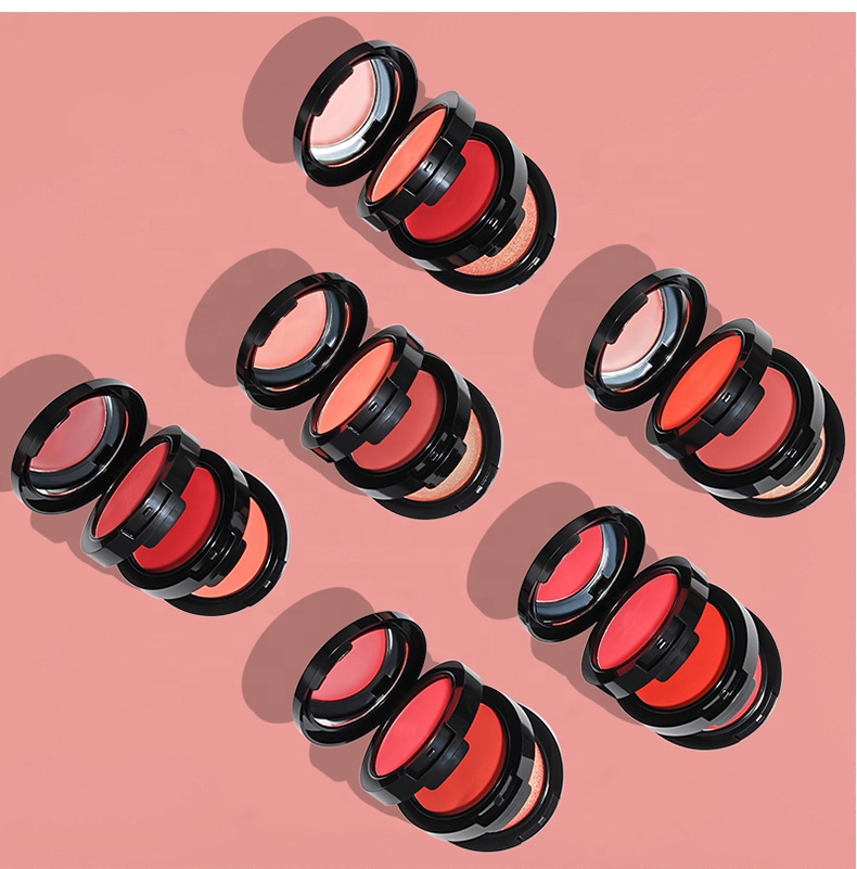 OEM круглой формы с одиночными шопкинами, палетте, веганских материалов Макияж Румяна с вашим логотипом